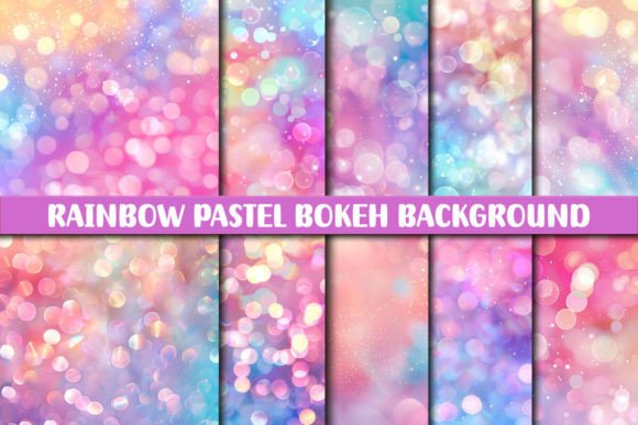 Download Rainbow Pastel Bokeh Background - Rainbow pastel Collection