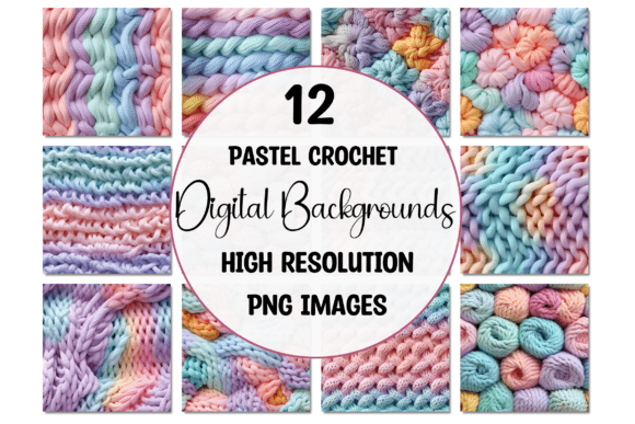 Download Rainbow Pastel Crochet Backgrounds - Rainbow pastel Collection