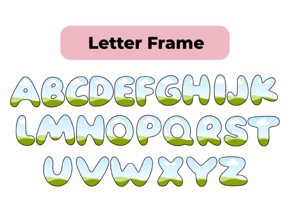 Download Alphabet Letter Frame for Canva - Frame for canva Collection