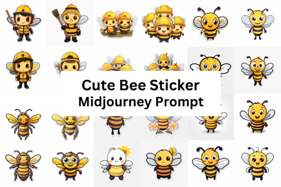Download Ai Prompt for Cute Bee Sticker - Premium Resources